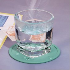 Силиконовая термостойкая подставка под чашку, 10 см. Мятная