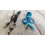 Кабель для зарядки USB 2 в 1 Lightning/ MicroUSB, 2A, 1 метр. Блакитний