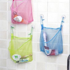 Корзина-карман подвесная для ванных принадлежностей, игрушек, мелочей, 25*26 см. Зеленая
