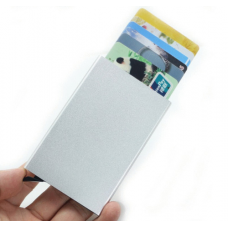 Картхолдер для карточек с защитой от бесконтактного считывания ANTI RFID. Серый