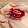 Пом’якчувач м’яса, тендерайзери Meat Tenderizer. Червоний