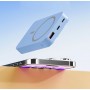 Магнітний бездротовий повербанк MagSafe з підставкою, 10000 мАг. Блакитний