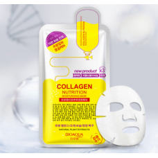 Маска-салфетка для лица коллагеновая BIOAQUA Collagen Nutrition Moisturizing Mask, 30 г. Коллагеновая