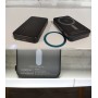 Ультратонкий повербанк 10000 mAh с беспроводной зарядкой MagSafe 15 Вт и PD20 Вт, черный