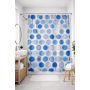 Шторка для душу та ванної кімнати на колечках, № 41