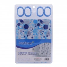 Шторка для душу та ванної кімнати на колечках, № 33