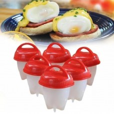 Формы для варки яиц без скорлупы Egg Boil, яйцеварка, набор 6 шт.