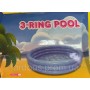 Дитячий басейн для дачі та пляжу. Діаметр 120см. 3-RING POOL