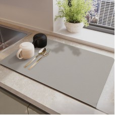 Kоврик для кофеварки 40х30 см, противоскользящий. Светло-серый