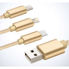 Універсальний USB кабель для зарядки мобільних телефонів 3 в 1