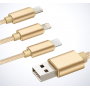 Уверсальный USB кабель для зарядки мобильных телефонов 3 в 1