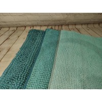 Уцінка. Універсальний килимок для ванної, спальні, вітальні. Бірюзовий