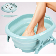 Складная массажная ванночка для ног, спа-ванна для педикюра. Бирюзовый