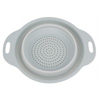 Друшляк складний силіконовий 29,5*23,5 см. Сірий