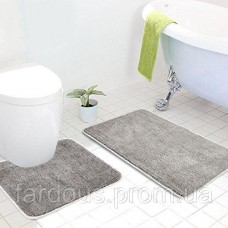 Набор ковриков антискользящих для ванной и туалета 2 шт