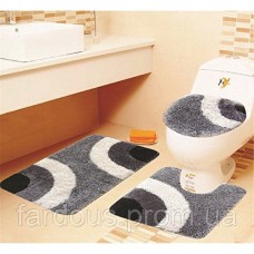 Набор ковриков для ванной и туалета 3 шт.