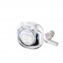 Бездротові навушники Bluetooth 5.3 у прозорому кейсі, білі