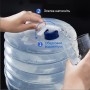 Складная пластиковая канистра для воды с краном и ручкой, 15 л