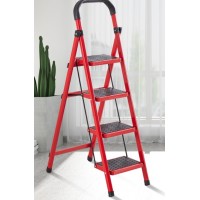УЦІНКА. Драбина на 4 ступені складна. Червона
