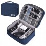 Органайзер для зберігання і транспортування дротів, зарядок, флешок. Синій