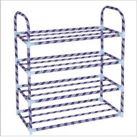 УЦІНКА. Полиця-підставка для взуття на 5 ярусів, 61*21,5*89,5 см. Фіолетова