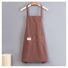 Фартук кухонный хлопковый с карманами. Коричневый