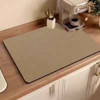 Килимок для кавоварки 40х30 см, протиковзкий. Коричневий