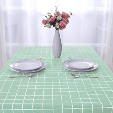Скатертина з малюнком, водовідштовхувальна, ПВХ 137*152 см. Зелена
