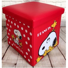 Банкетка (пуфик) для игрушек складной. PeanutsRed Банкетка (пуфик) для игрушек складной. PeanutsRed