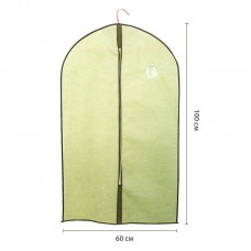 Полимерный чехол для хранения одежды с молнией, 60*100 см