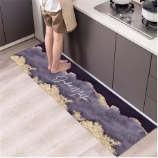 (373) Антискользящий коврик  для спальни или ванной комнаты с цветным принтом, 40*120 см. Фиолетовый пляж