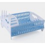 Складная сушилка для посуды Compact Dish Rack. Голубая