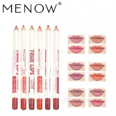 Набір олівців матовий для губ Menow True Lips, 6 шт