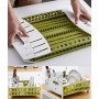 Складная сушилка для посуды Compact Dish Rack. Зеленая