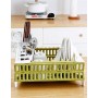 Складная сушилка для посуды Compact Dish Rack. Зеленая