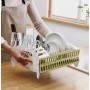 Складная сушилка для посуды Compact Dish Rack. Зеленая