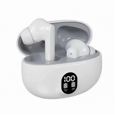 Бездротовий стерео гарнітура навушники вкладиші Pro6 Bluetooth TWS. Біла