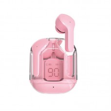 Бездротові навушники AIR31 з Bluetooth 5.3 у захисному чохлі. Рожеві